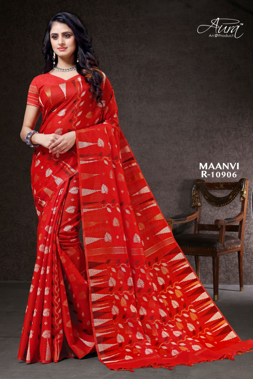 Aura Sarees Presents Maanvi Chanderi Silk Traditional Wear Sarees Collection At Wholesale