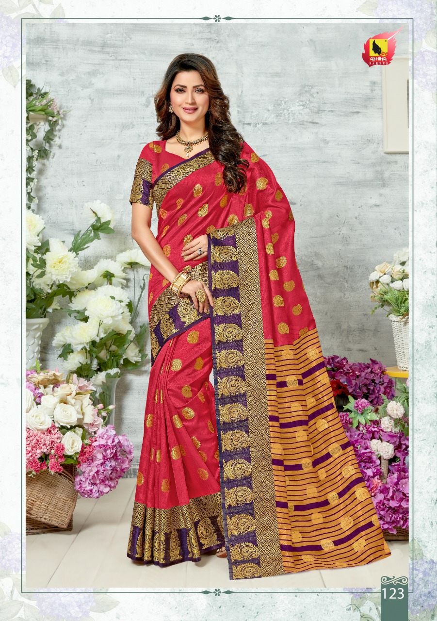 Ashika Sarees Presents Mango Butta Chanderi Silk Daily Wear Sarees Catalog Wholesaler