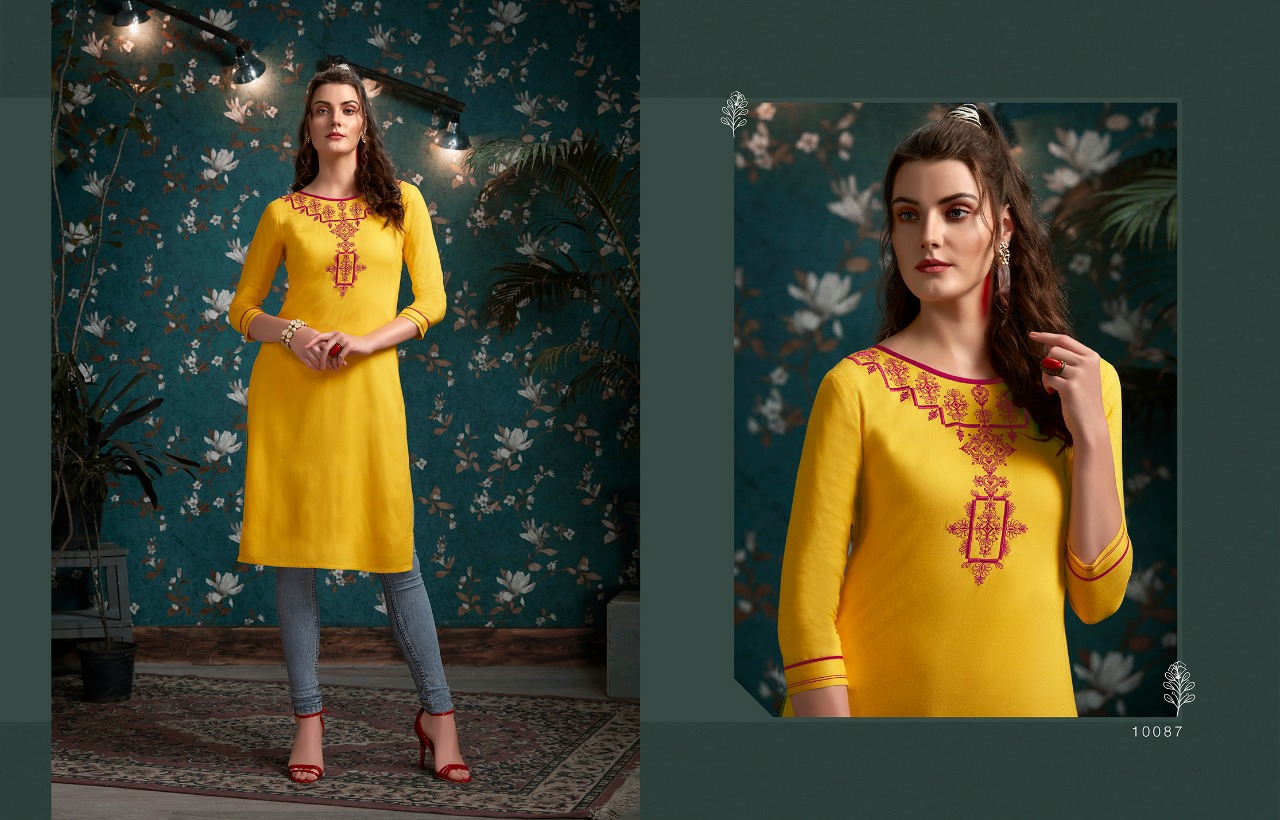 Kajree Presents Lily Vol-16 Causal Wear Kurtis Catalogue Wholesaler