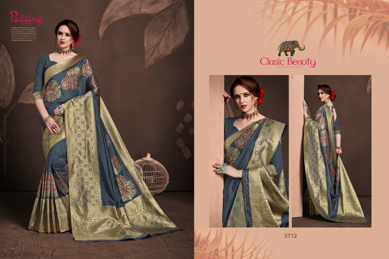 Patang Sarees Presents Anshika Meenakari Silk Exclusive Treaditional Wear Sarees Cataloge Wholesaler