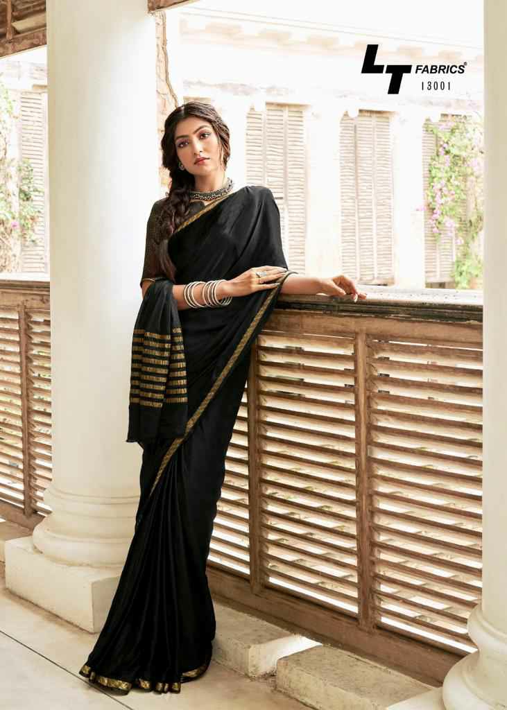 Ruchi Aahana Fancy Printed Chiffon Saree Wholesale catalog