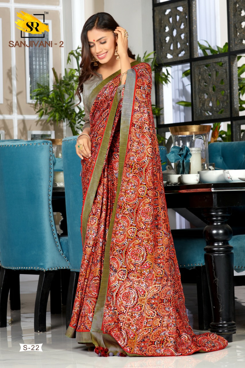 Sr Sarees Presents Sanjivani Vol-2 Beautiful Designer Dola Silk Printed Sarees Catalog Wholesaler