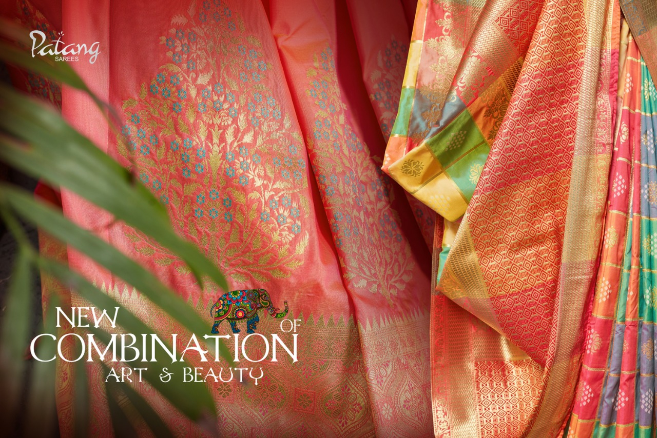 Patang Sarees Presents Anshika Meenakari Silk Exclusive Treaditional Wear Sarees Cataloge Wholesaler