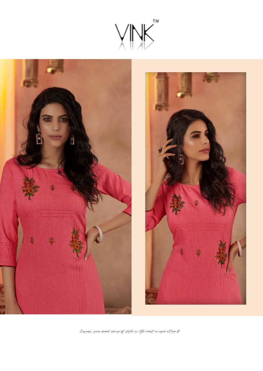 Vink Presents Venice Vol-7 Beautiful Designer Viscous Kurtis With Plazzo Collection At Wholesale