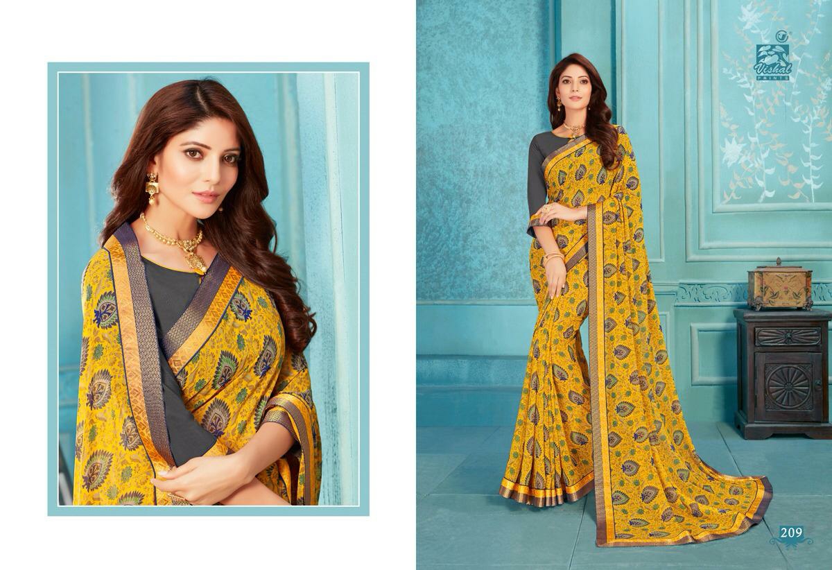 Vishal Sarees Presents Shivali Summer Wear Special Printed Sarees Catalogue Wholesaler