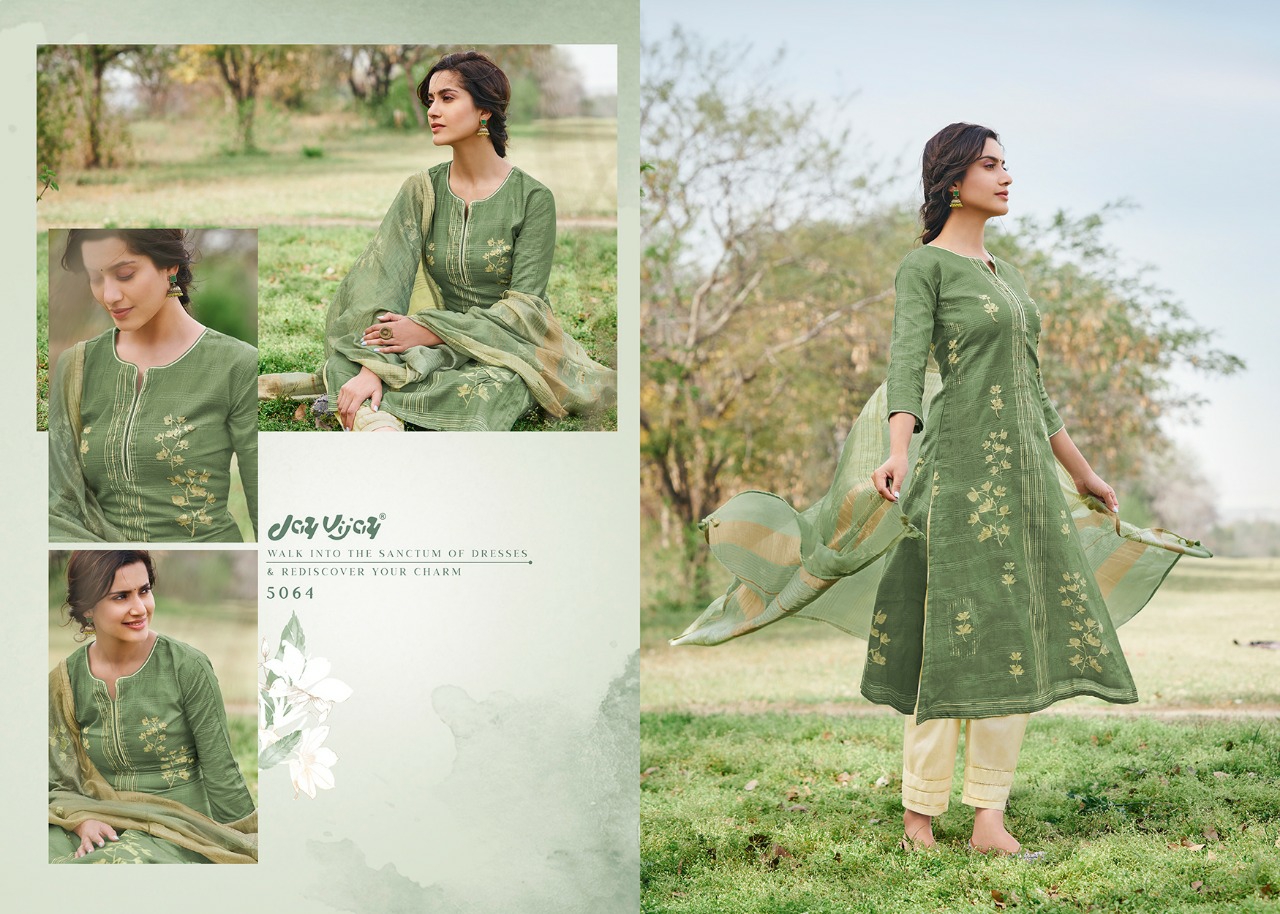 Jay Vijay Presents Runa Cotton Salwar Suite Cataloge Wholesaler
