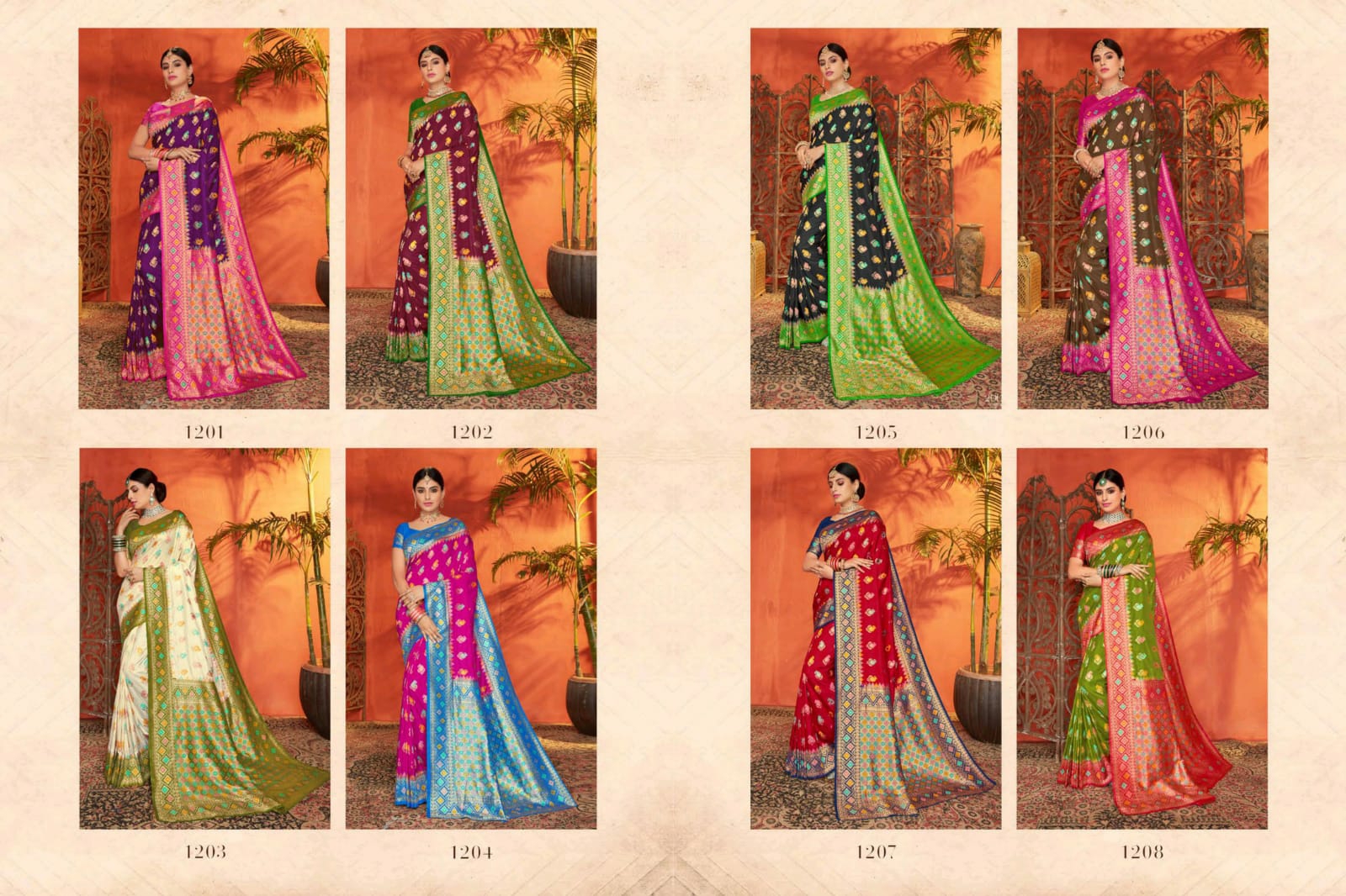 Panache Sarees Presents Ikkat Silk Traditional Wear Sarees Catalog Wholesaler