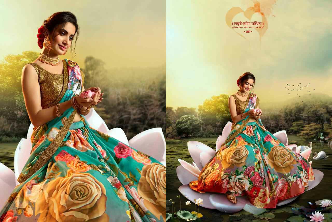 Arya Designer Presents Devi 4801-4807 Series Exclusive Designer Printed Lehenga Choli Cataloge Collection