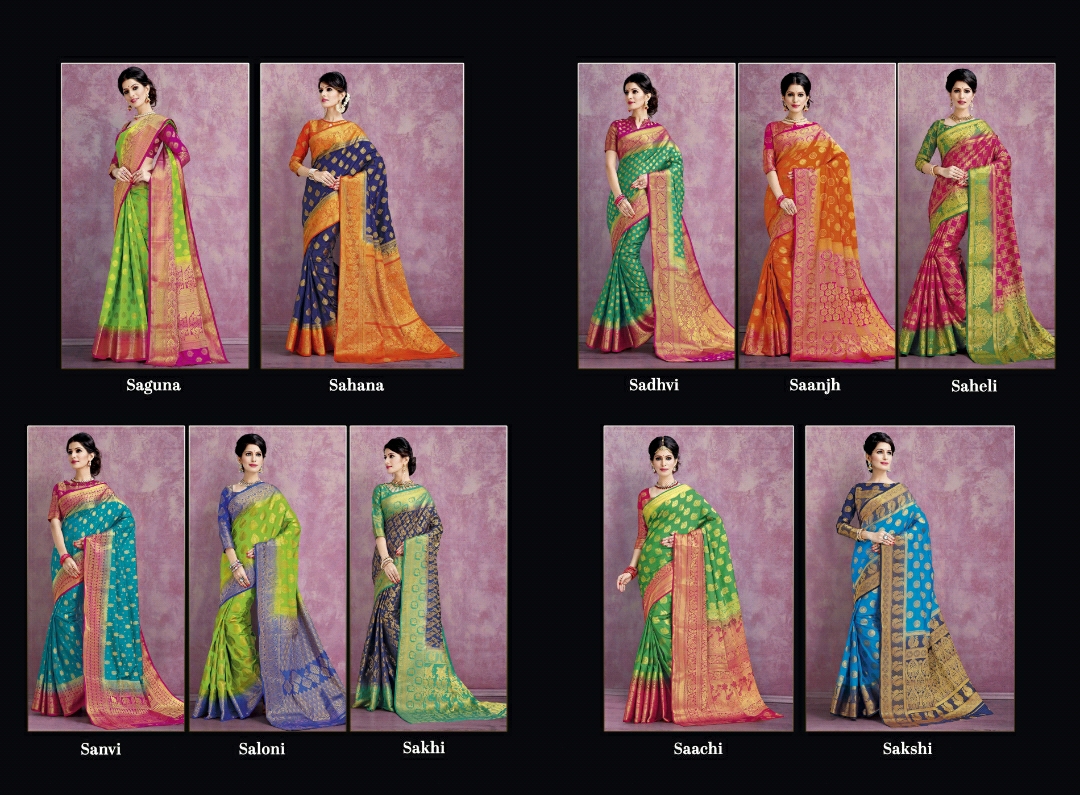 Reynolds Presents Softy Diamond Traditional Wear Fancy Silk Sarees Catalog Wholesaler