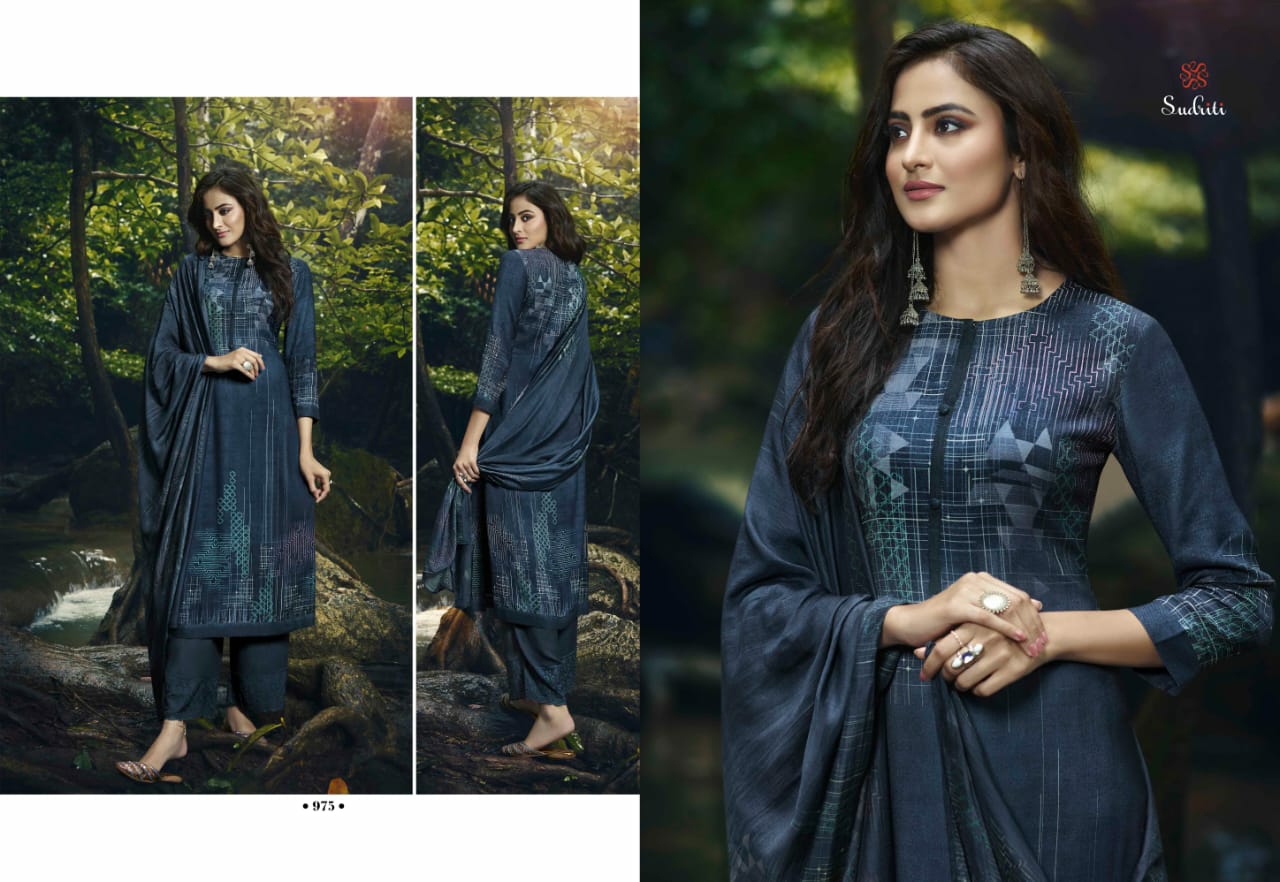 Sahiba Suit Presents Twisha Pure Pashmina Designer Digital Printed Plazzo Style Salwar Suit Catalogue Wholesaler