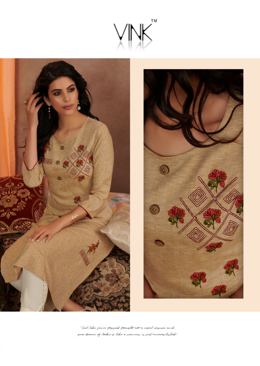 Vink Presents Venice Vol-7 Beautiful Designer Viscous Kurtis With Plazzo Collection At Wholesale