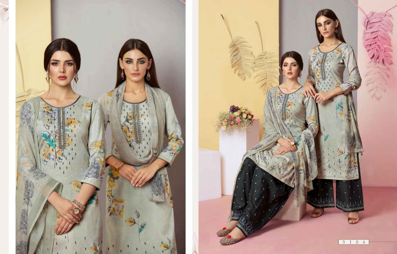 Kessi Presents Rangriti Jam Cotton With Embroidery Work Plazzo And Patiala Style Salwar Suit Catalog Wholesaler