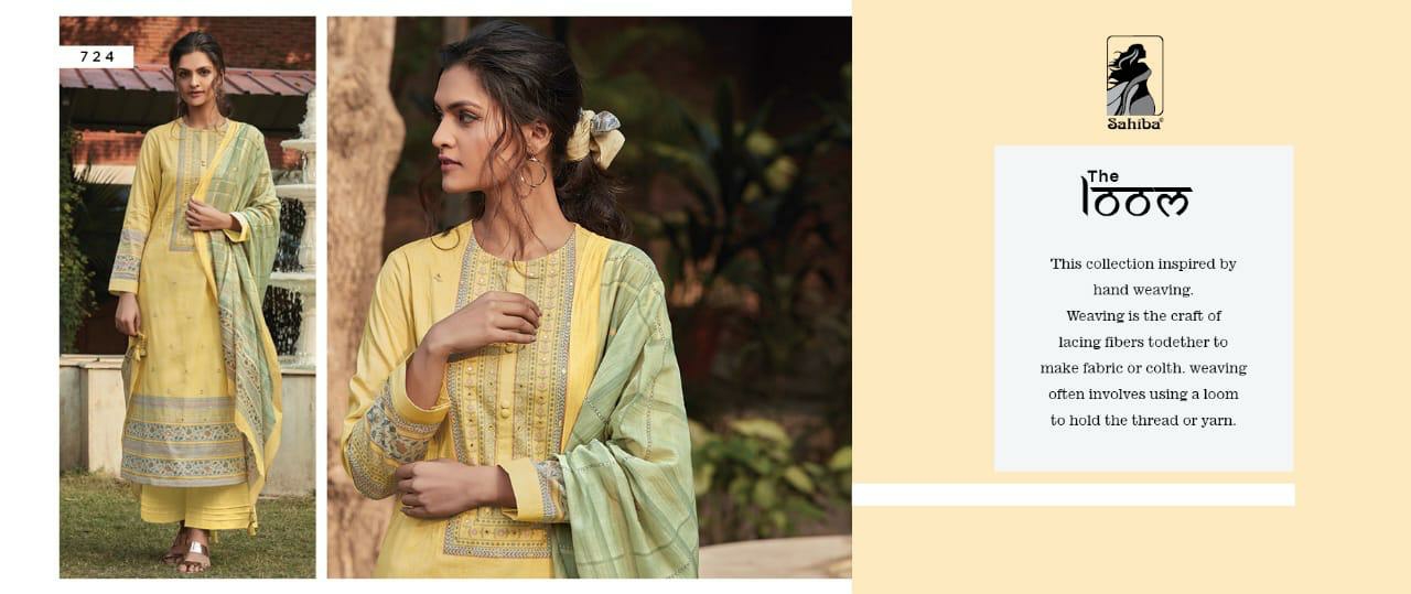 Sahiba Suit Presents The Loom Cotton Lown Summer Wear Plazzo Style Salwar Suit Catalogue Wholesaler