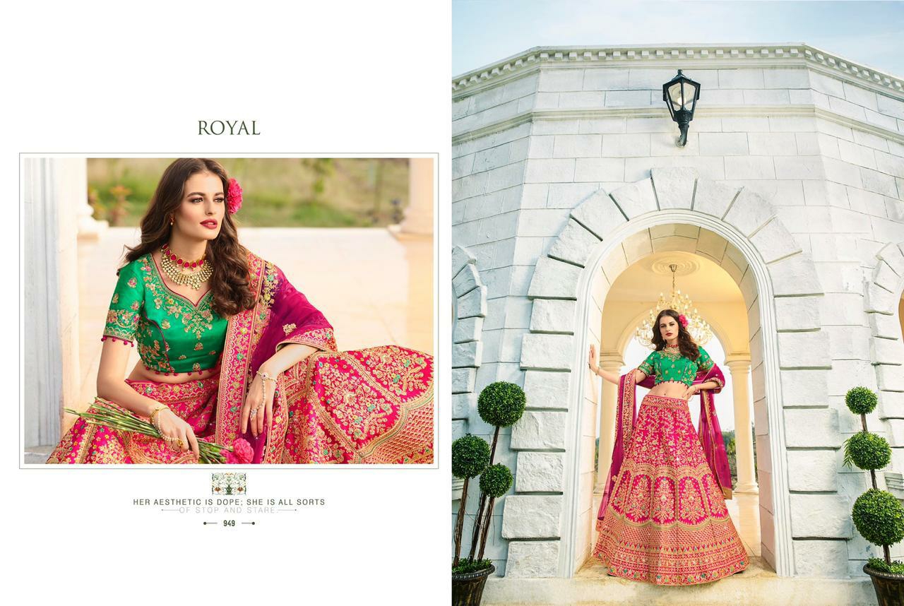 Premium Photo | Indian Bride in Royal Blue Lehenga Reflecting Emotions and  Wedding Anticipation