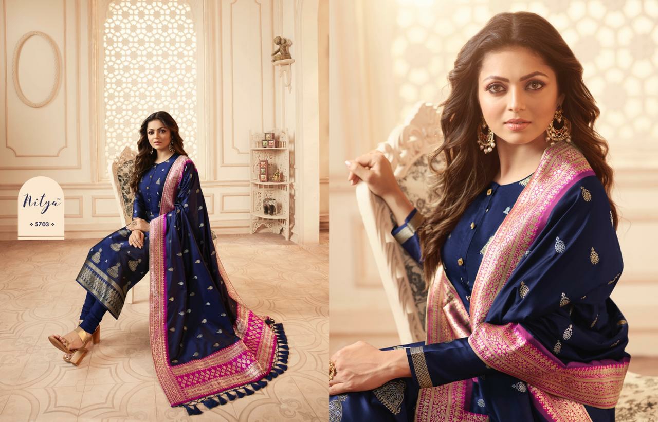 Lt Presents Nitya Vol-157 Exclusive Designer Party Wear Straight Salwar Suit Catalog Wholesaler