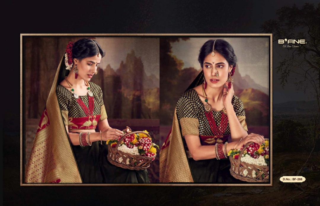 B'fine Presents Kimkhab Silk Traditional Wear Sarees Cataloge Wholesaler