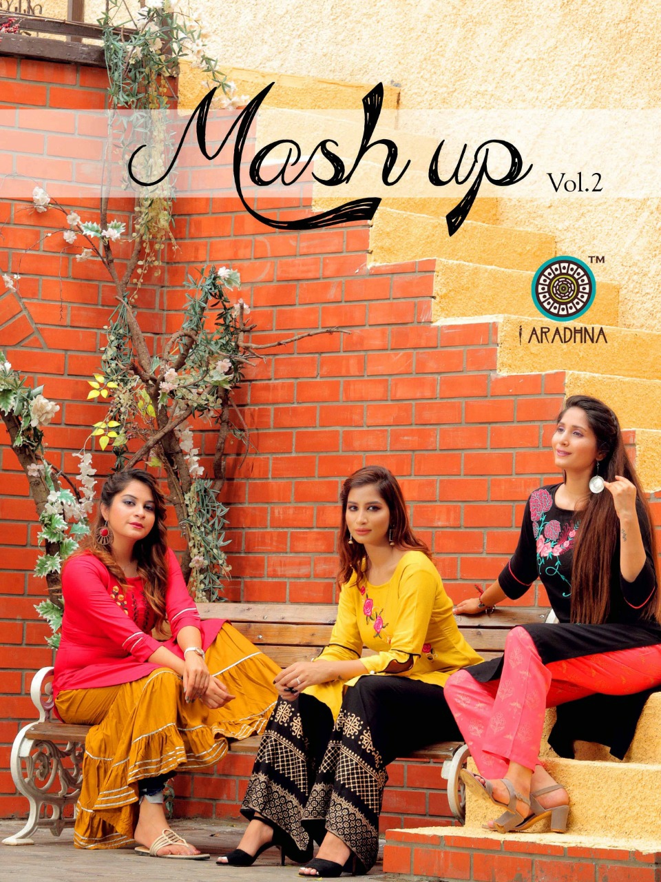 Aradhna Fashion Presents Mashup Vol-2 Cotton Rayon Beautiful Designer Kurtis Collection