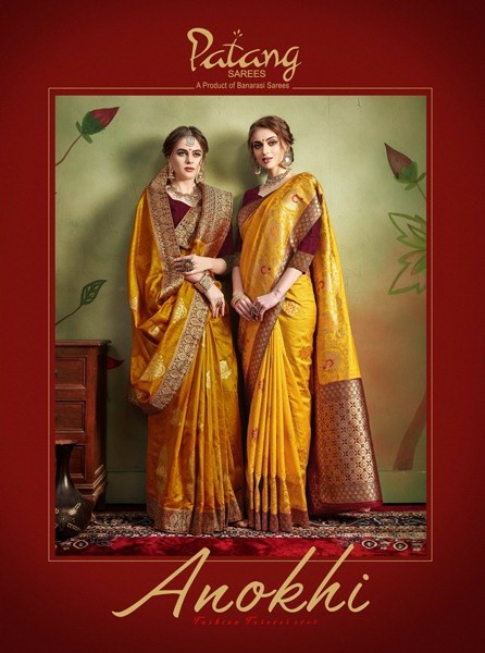 Patang Sarees Presents Anokhi Mongasilk Treaditional Wear Sarees Collection