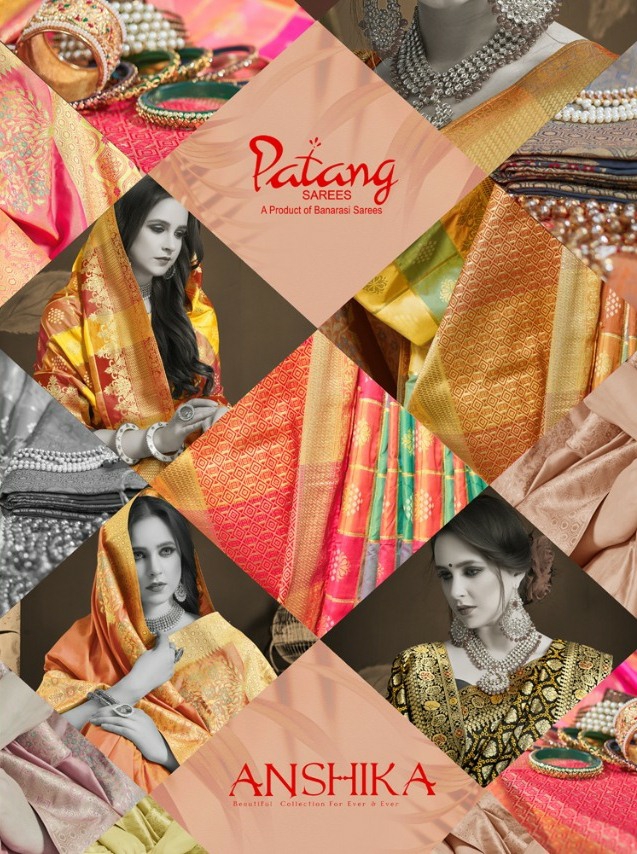Patang Sarees Presents Anshika Meenakari Silk Exclusive Treaditional Wear Sarees Cataloge Wholesaler