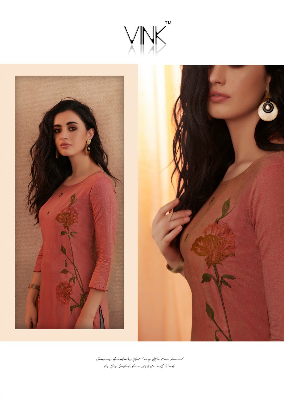 Vink Presents Venice Vol-7 Beautiful Designer Viscous Kurtis With Plazzo Collection At Wholesale