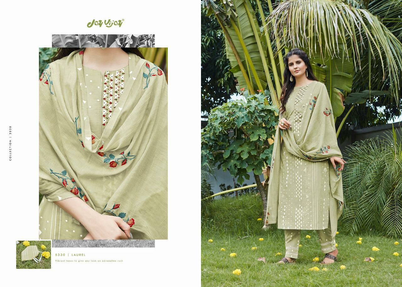 Jay Vijay Presents Laurel Vol-2 Lawn Cotton Khadi Print Salwar Kameez Wholesaler
