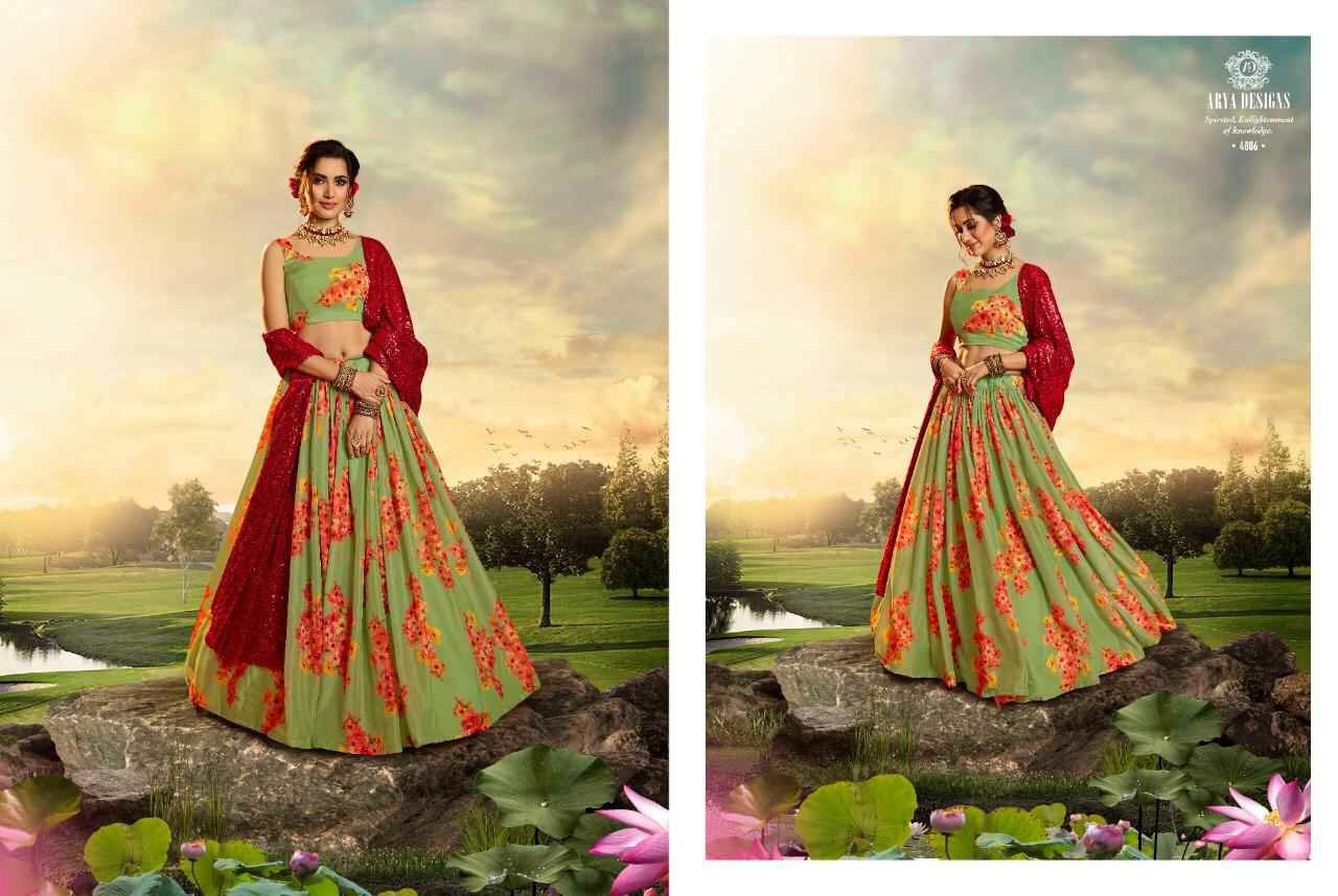 Arya Designer Presents Devi 4801-4807 Series Exclusive Designer Printed Lehenga Choli Cataloge Collection