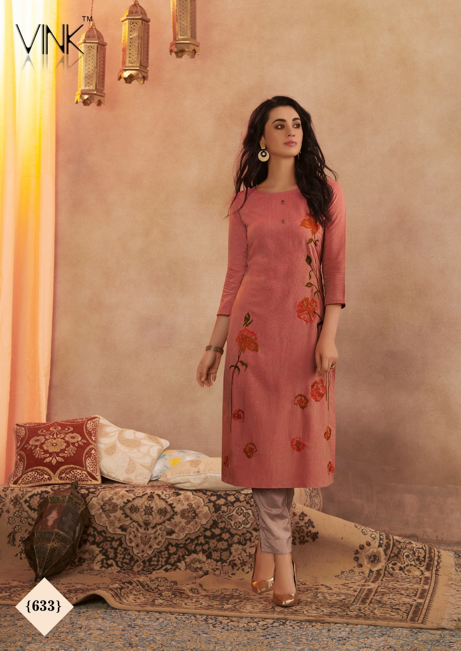Vink Presents Venice Vol-7 Beautiful Designer Viscous Kurtis With Plazzo Collection At Wholesale