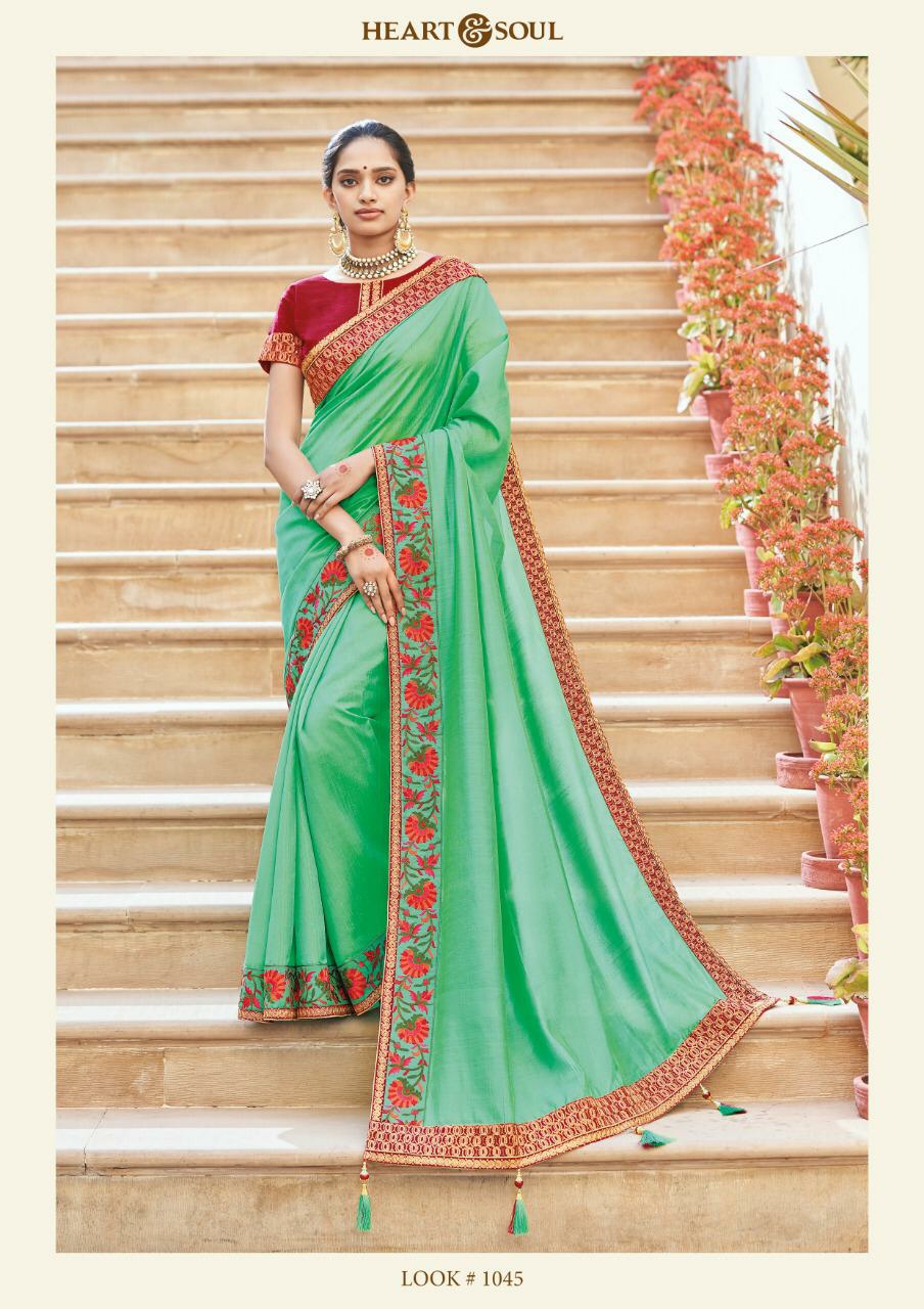 Heart And Soul Presents Tulika 1014 To 1053 Series Exclusive Party Wear Sarees Catalogue Wholesaler