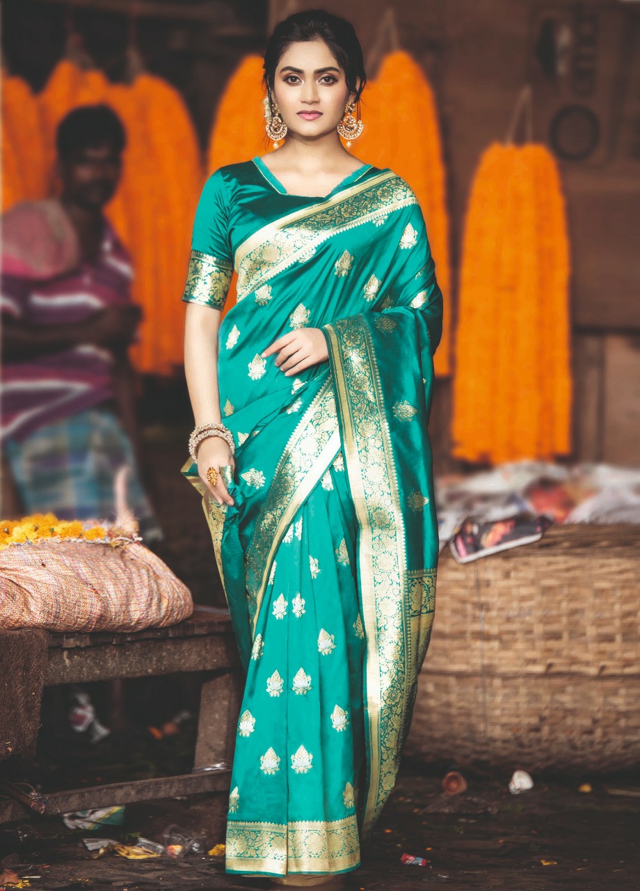 Sangam Sarees Presents Manyavar Pure Silk Designer Sarees Wholesaler