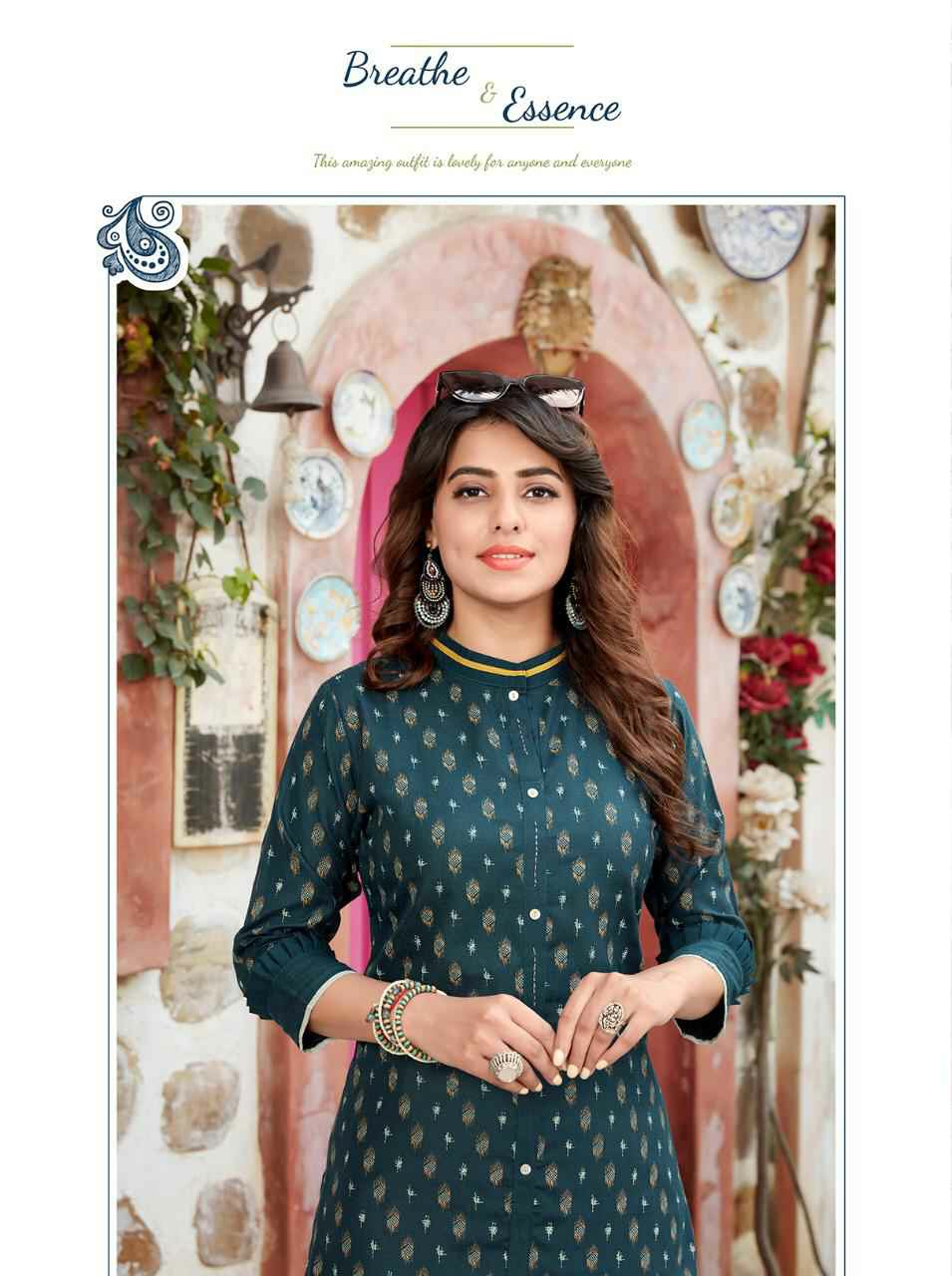 Ladies Flavour Presents Biba Vol-1 Fancy Cotton Kurtis With Plazzo Collection At Wholesale
