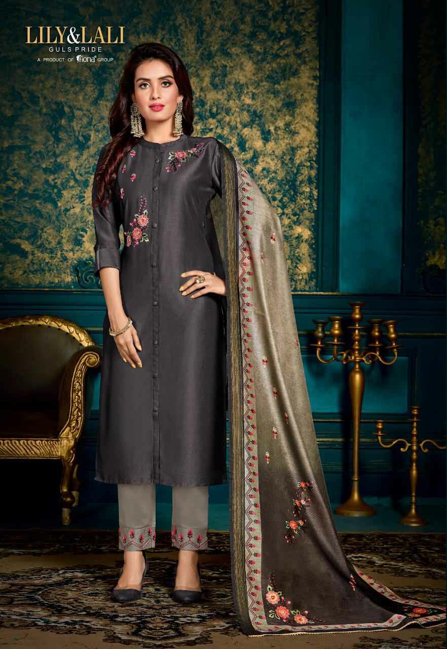 Lily And Lali Presents Monalisa 2 Designer Party Wear Kurtis With Bottom And Digital Printed Dupatta Collection At Wholesale