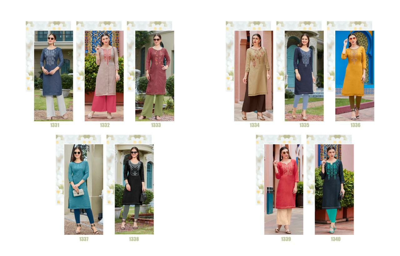 Kajree Presents Chumbak Vol-2 Daily Wear Ruby Silk Straight Kurtis Catalogue Wholesaler