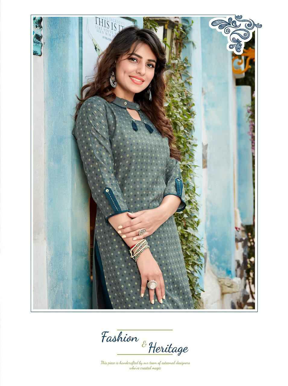 Ladies Flavour Presents Biba Vol-1 Fancy Cotton Kurtis With Plazzo Collection At Wholesale