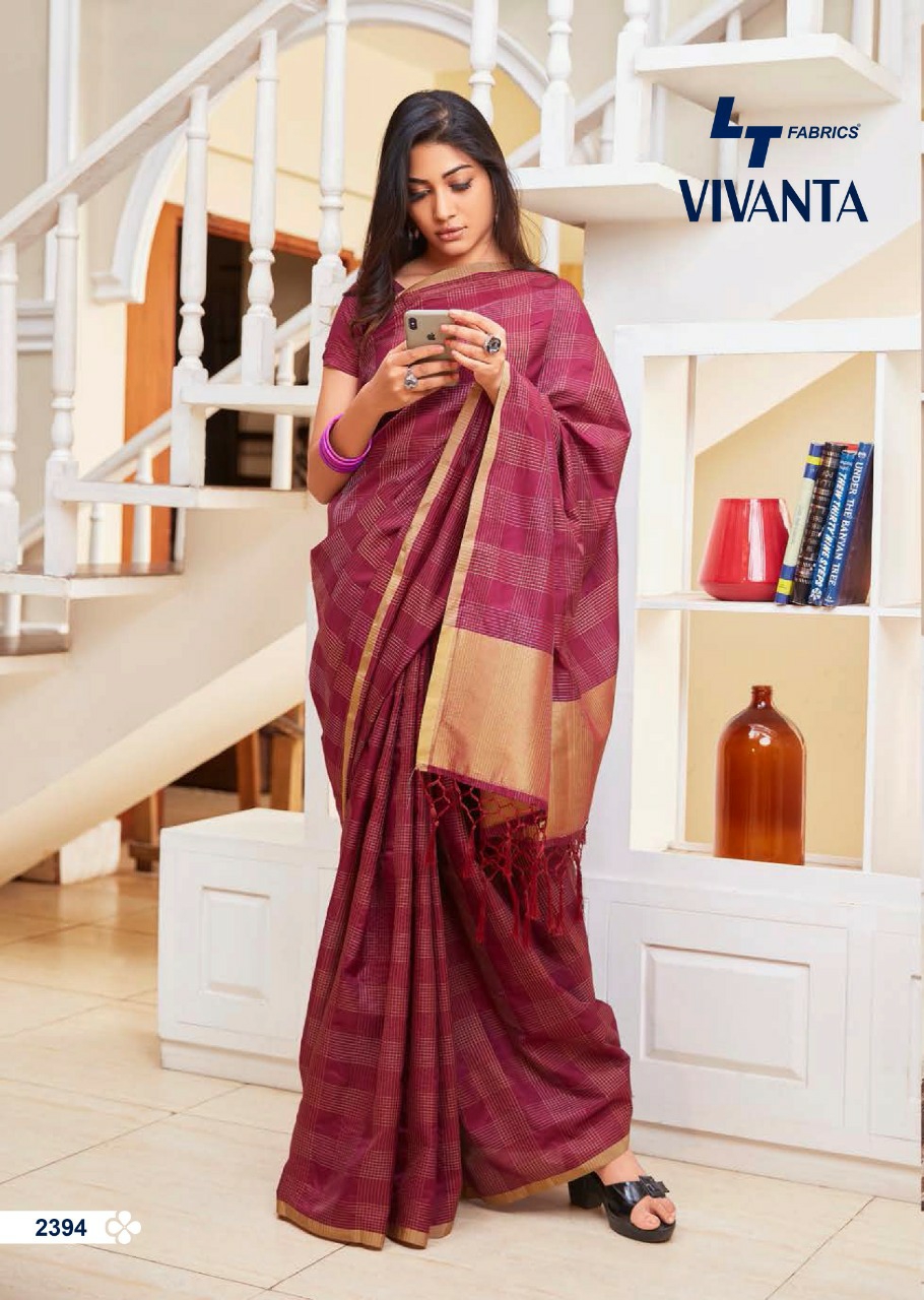 Lt Sarees Presents Vivanta Daily Wear Cotton Silk Sarees Catalogue Wholesaler