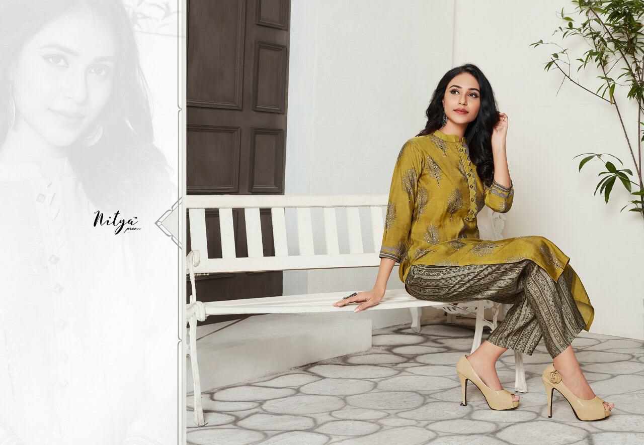 Lt Presents Aahna Beautiful Designer Kurtis With Plazzo Catalogue Exporters