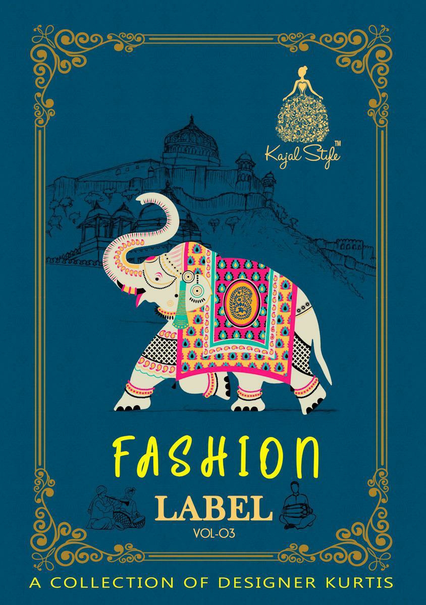Kajal Style Presents Fashion Lable Vol-3 Fancy Designer Rayon Kurtis Catalogue Wholesaler