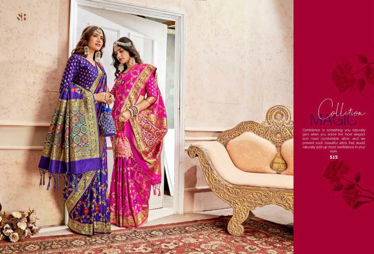 Shubharambh By Shruti Fashionable Indian Banarasi Jacquard Silk Sarees Catalogue Wholesaler And Exporters In Surat