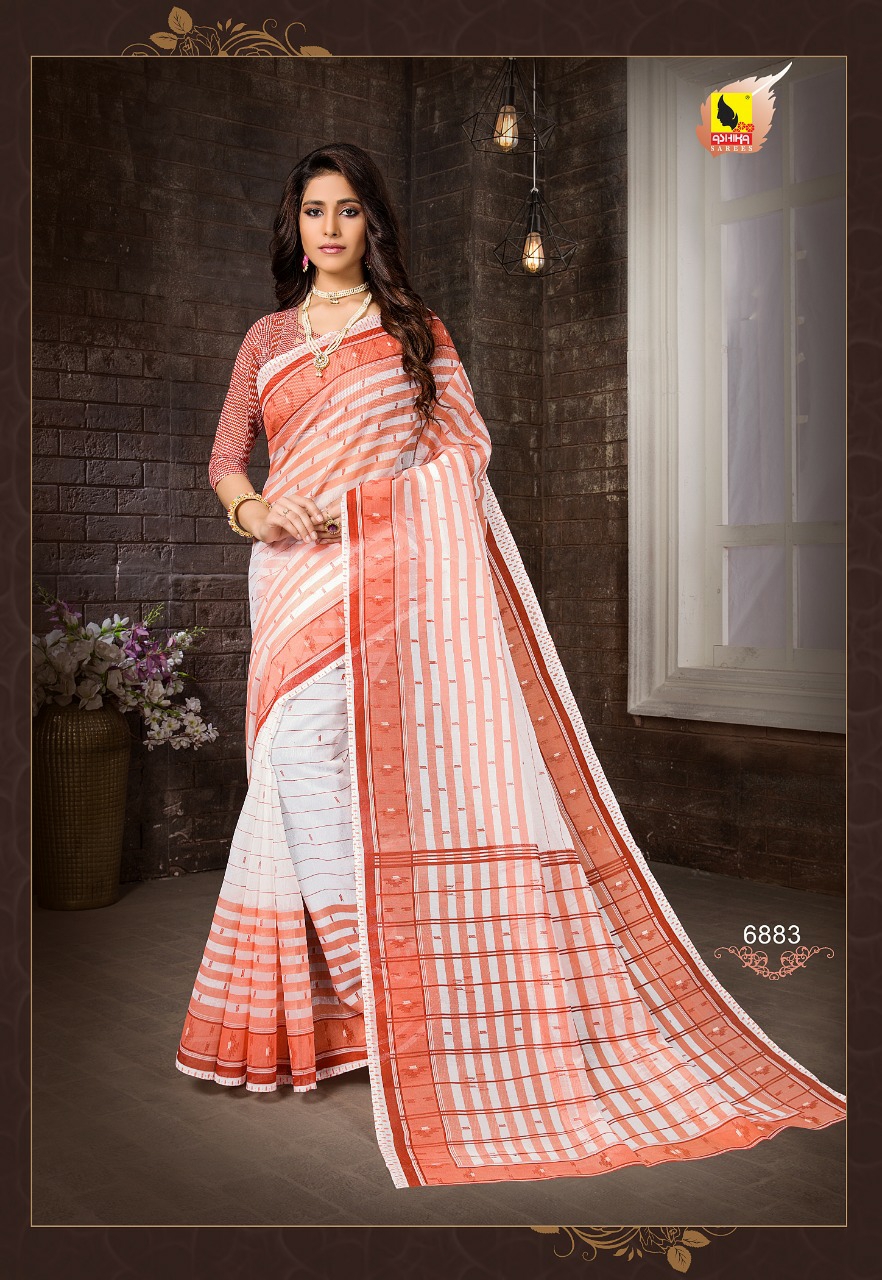 Ashika Sarees Presents Alisha Vol-8 Daily Wear Cotton Silk Sarees Catalog Wholesaler