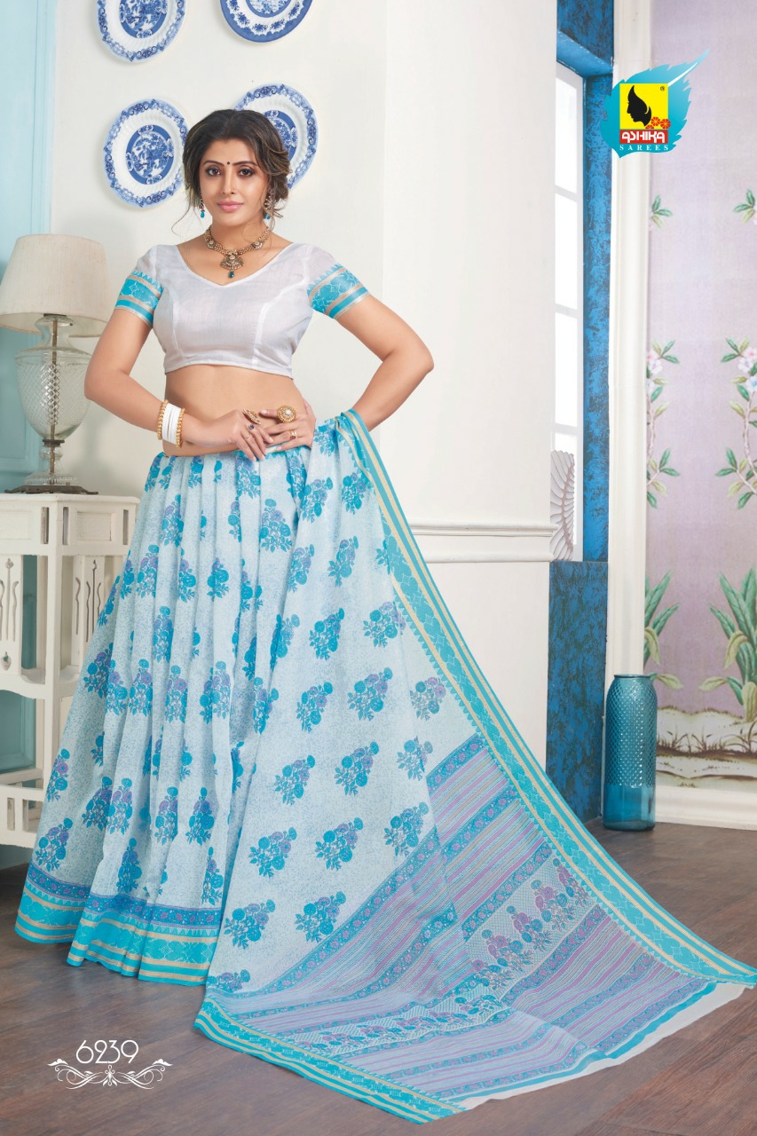 Ashika Presents Crystal Vol-7 Daily Wear Gadwal Cotton Sarees Catalogue Wholesaler
