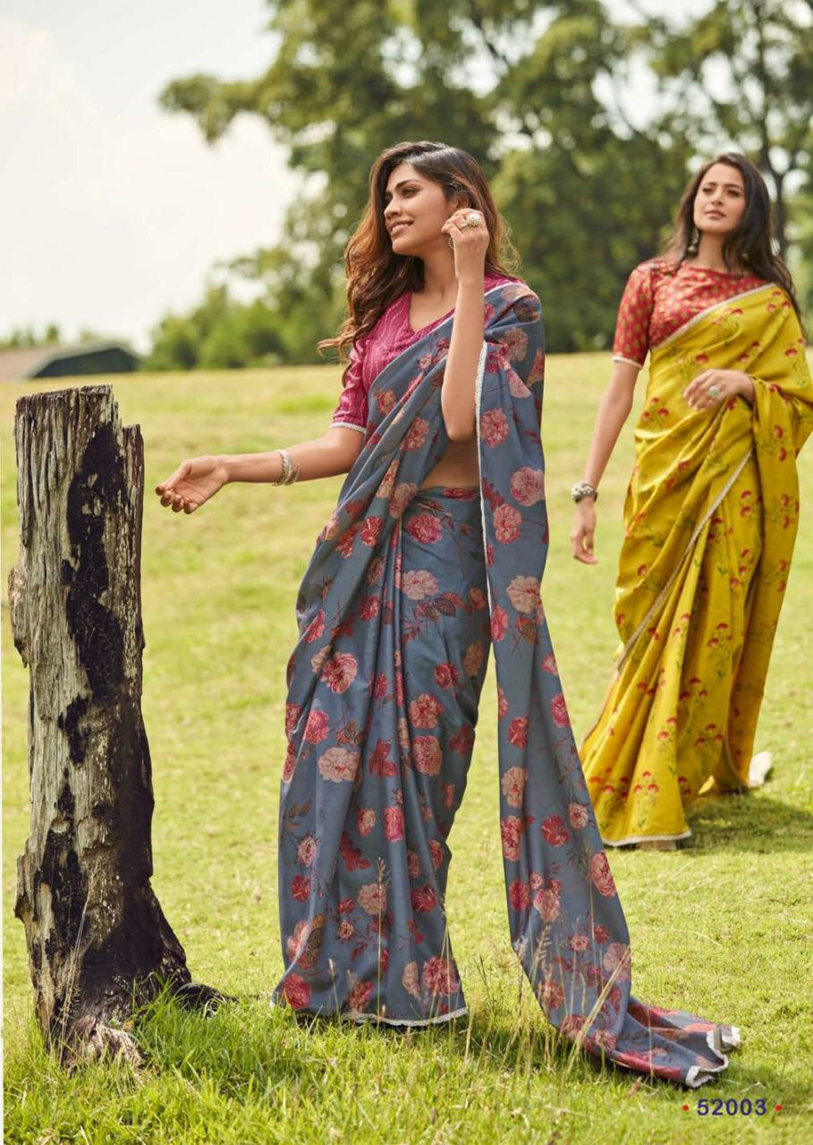 Lt Sarees Presents Vamika Designer Manipuram Silk Printed Sarees Collection At Wholesale