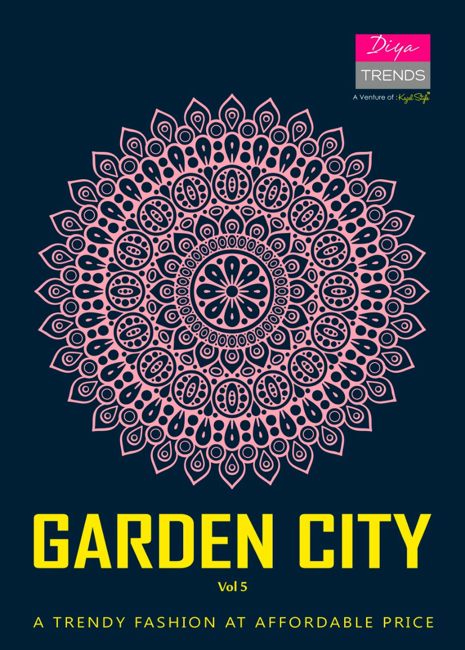 Diya Trendz Presents Garden City Vol-5 Heavy Rayon Printed Kurtis Collection