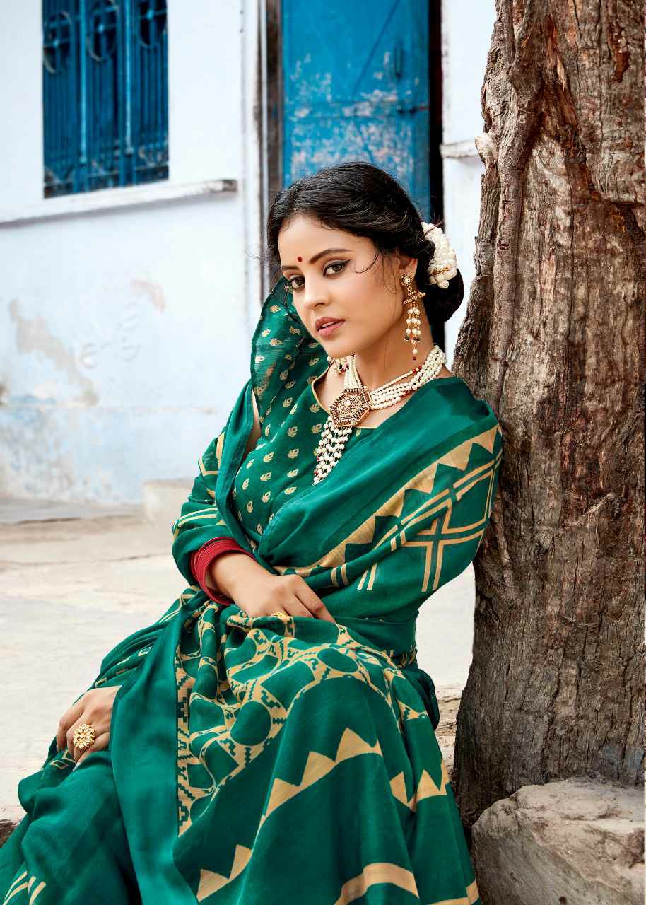 Lt Sarees Presents Swastika Daily Basis Line Satin Patta Printed Sarees Catalogue Wholesaler