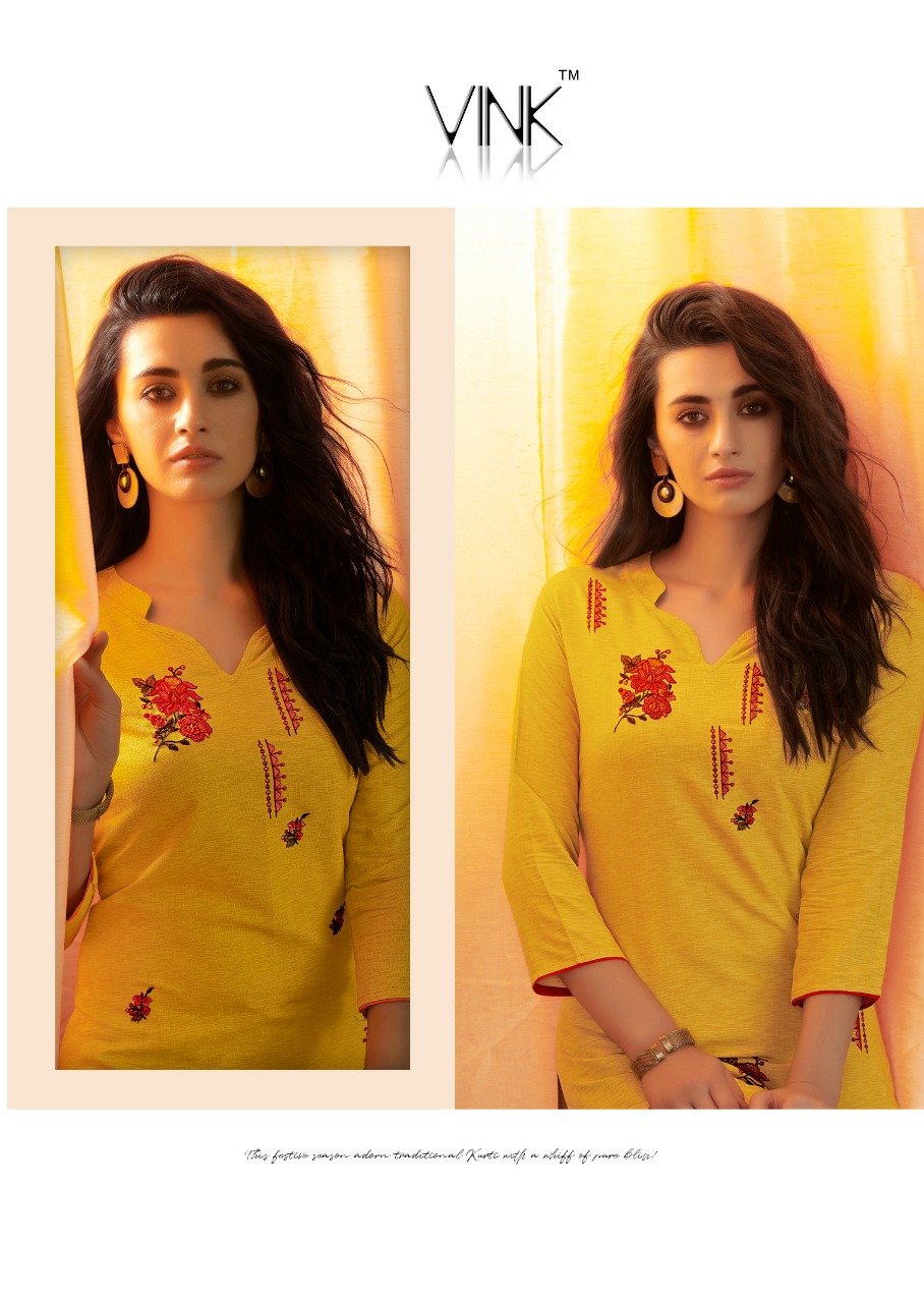 Vink Presents Venice Vol-7 Beautiful Designer Viscous Kurtis With Plazzo Collection At Wholesale