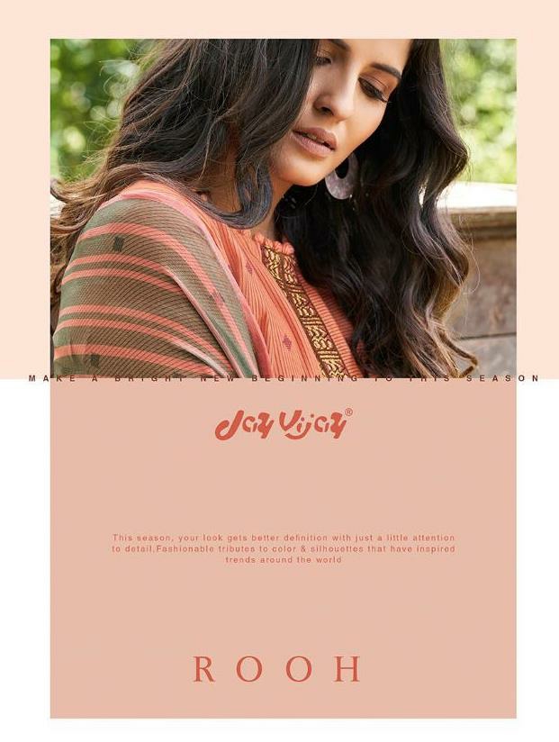 Jay Vijay Presents Rooh Silk Jacquard Embroidery Long Salwar Suit Wholesaler