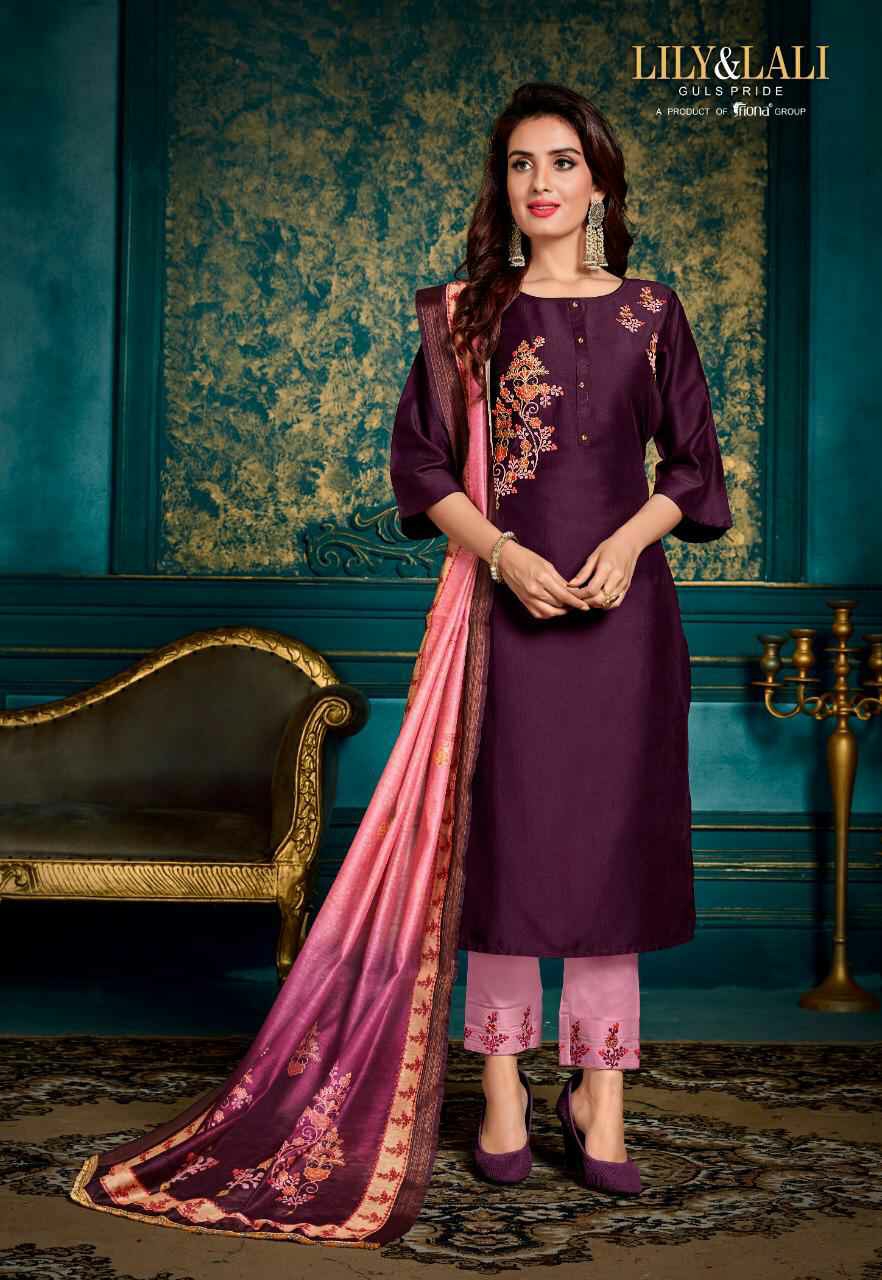 Lily And Lali Presents Monalisa 2 Designer Party Wear Kurtis With Bottom And Digital Printed Dupatta Collection At Wholesale