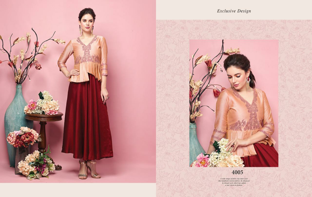 Nitara Presents Florence Vol-2 Exclusive Collection Of Party Wear Gown Catalogue Wholesaler