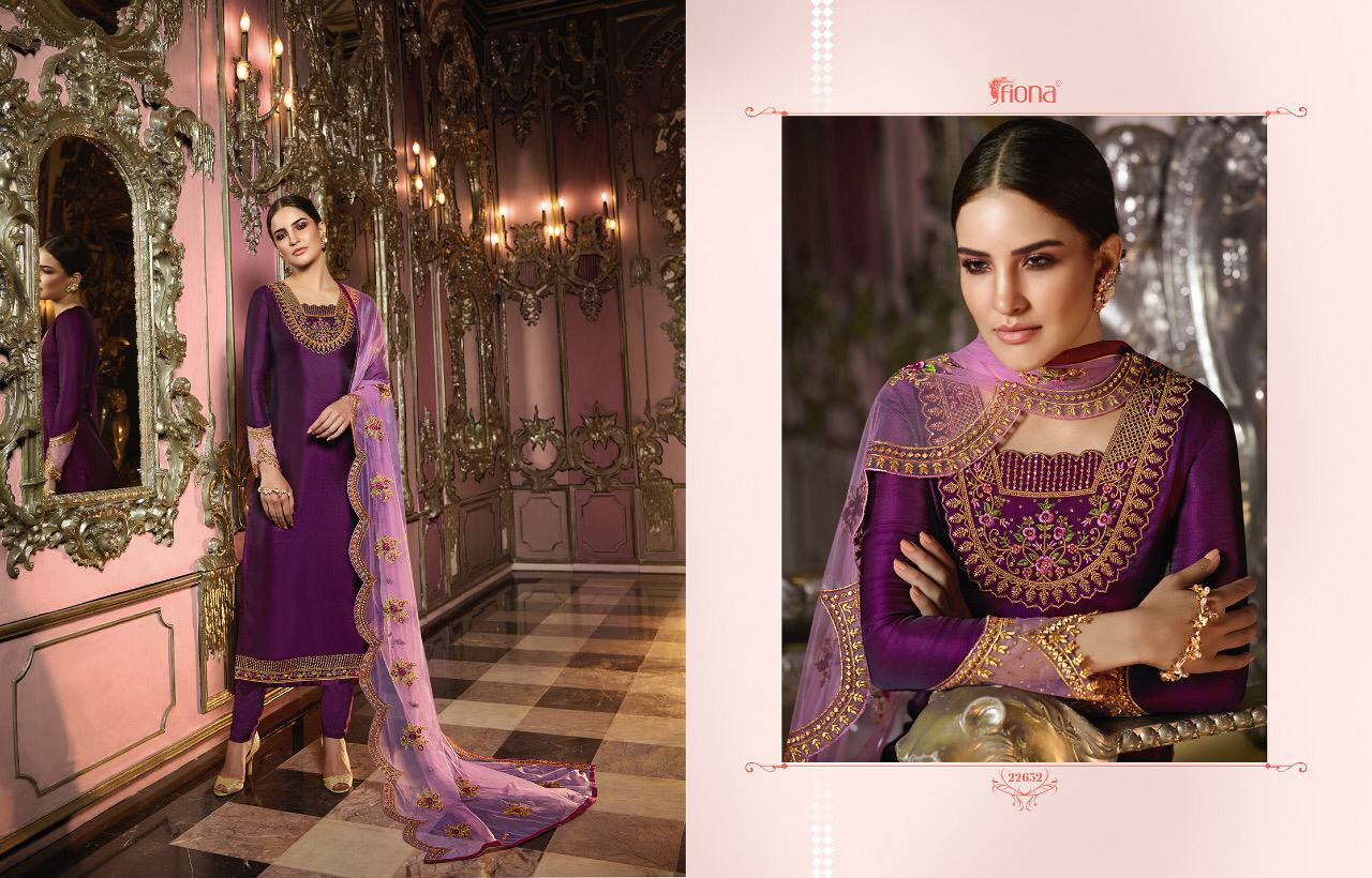 Fiona Presents Norita Heavy Dupatta Exclusive Designer Party Wear Straight Salwar Suit Catalog Wholesaler