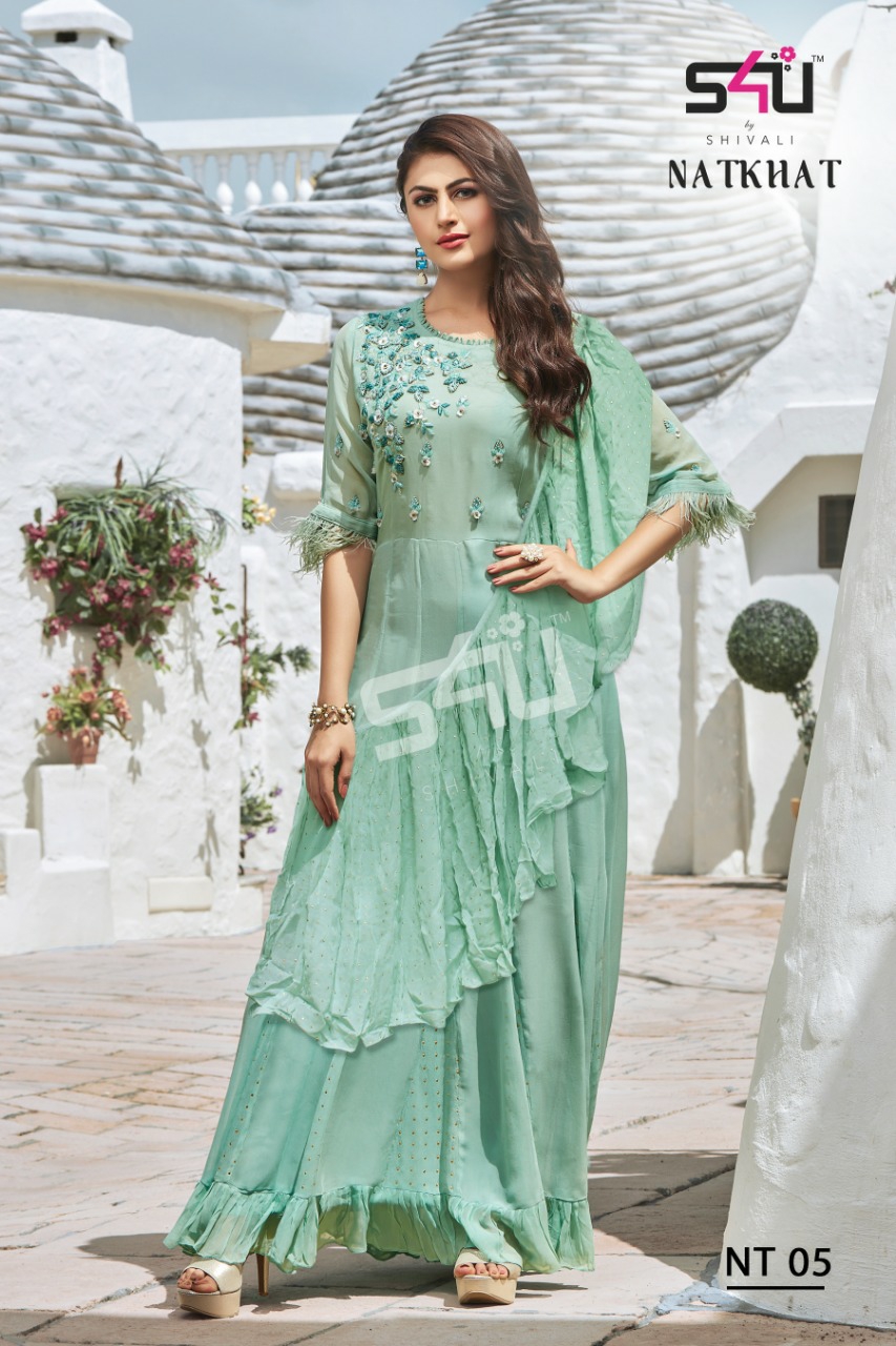 S4u Presents Natkhat Exclusive Designer Western Style Readymade Collection At Wholesale