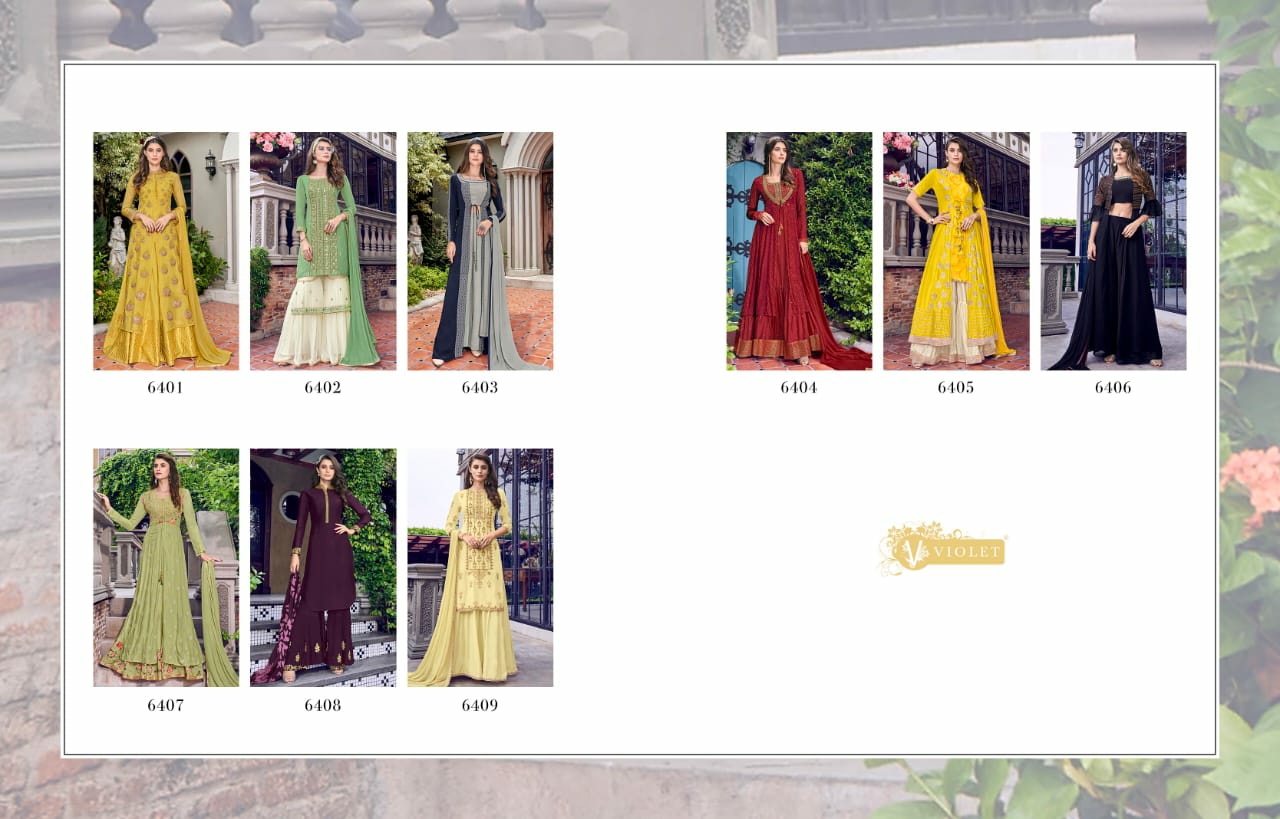 Swagat Presents 6401 To 6409 Beautiful Designer Party Wear Salwar Suit Catalog Wholesaler