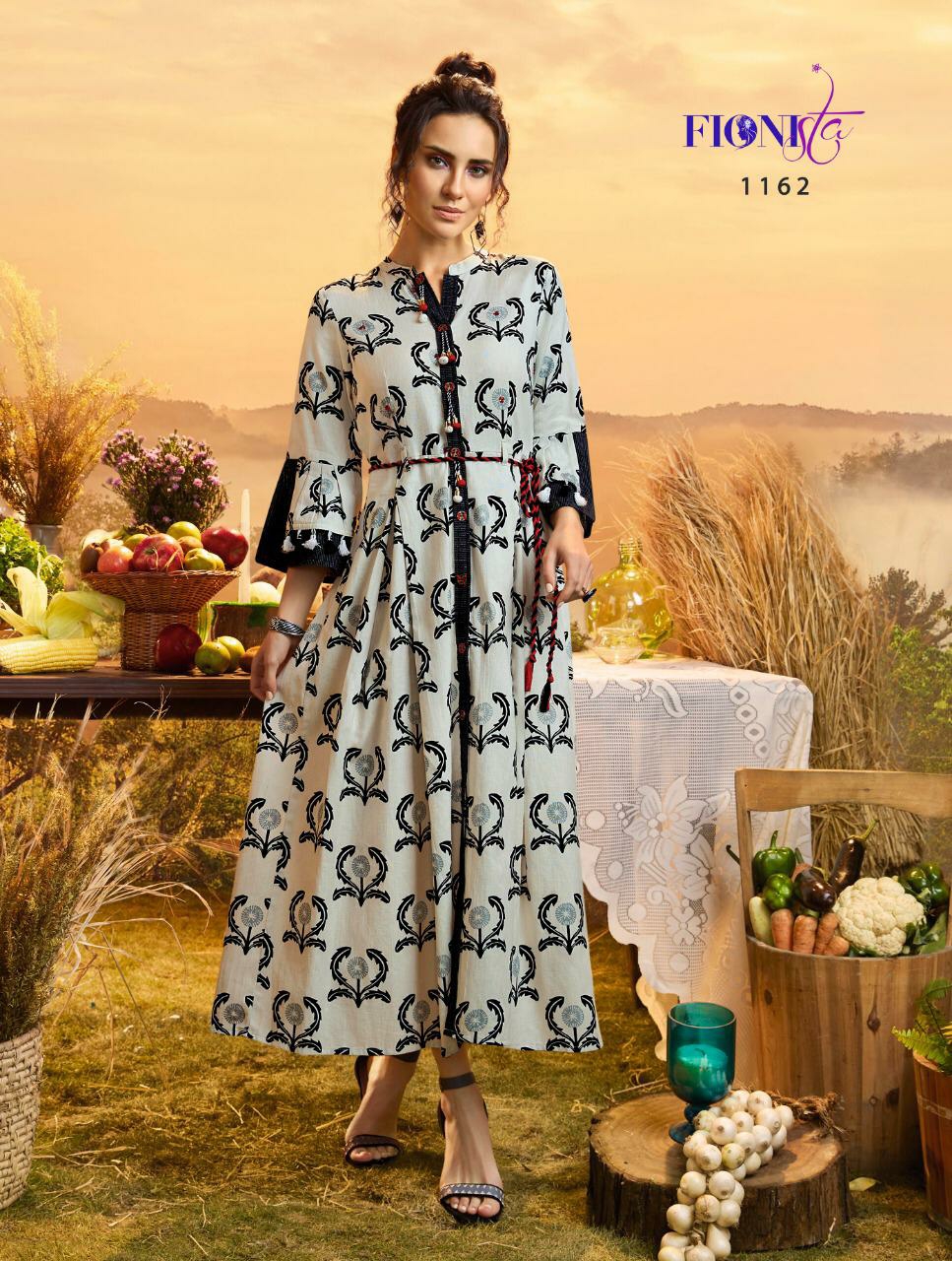 Fionista Presents Maisie Wester Style Printed Kurtis Catalog Wholesaler